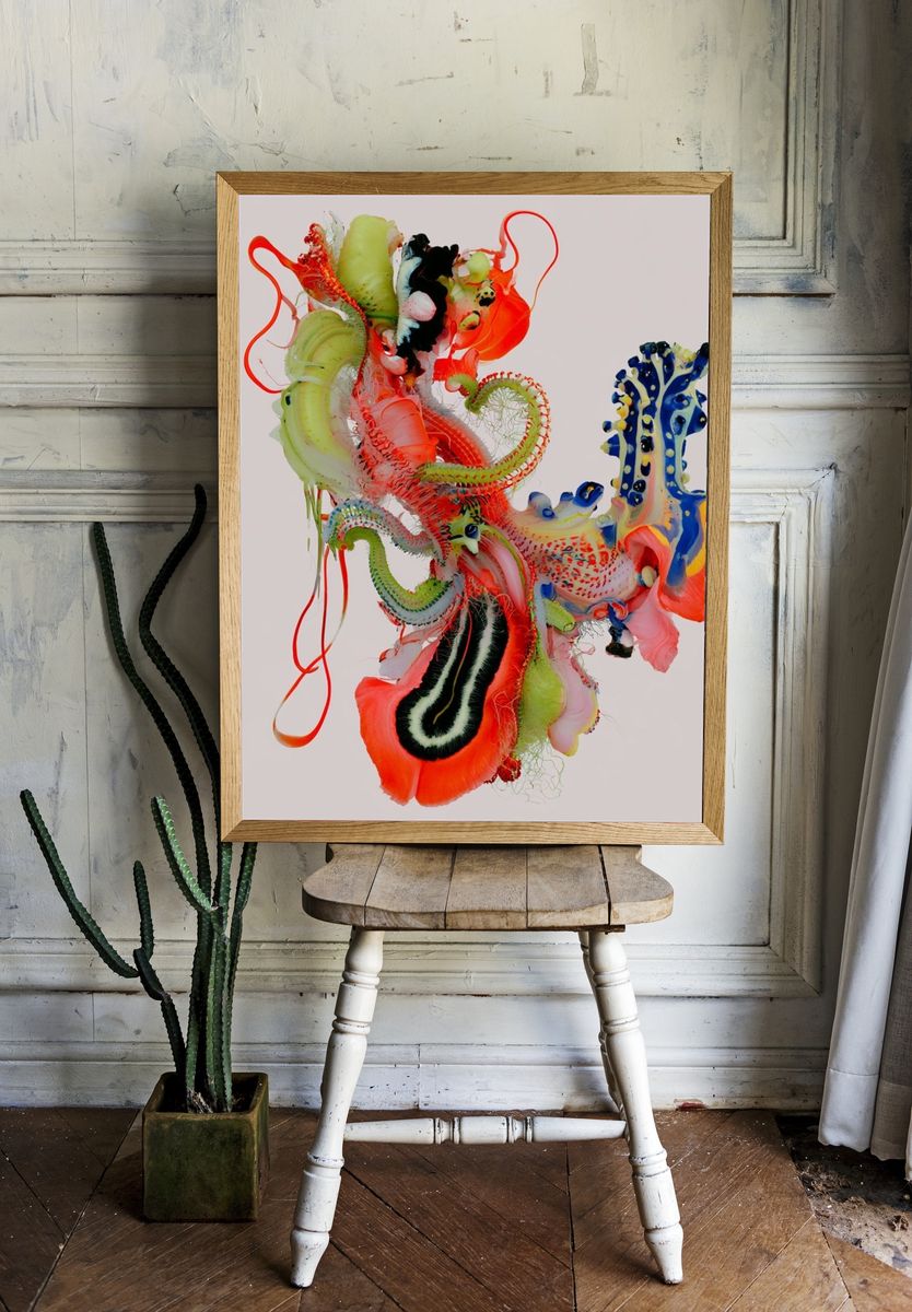 Chromatic Organic Abstract Poster. room preview