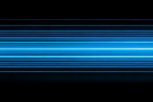 Neon Blue Light Streaks Poster. poster detail