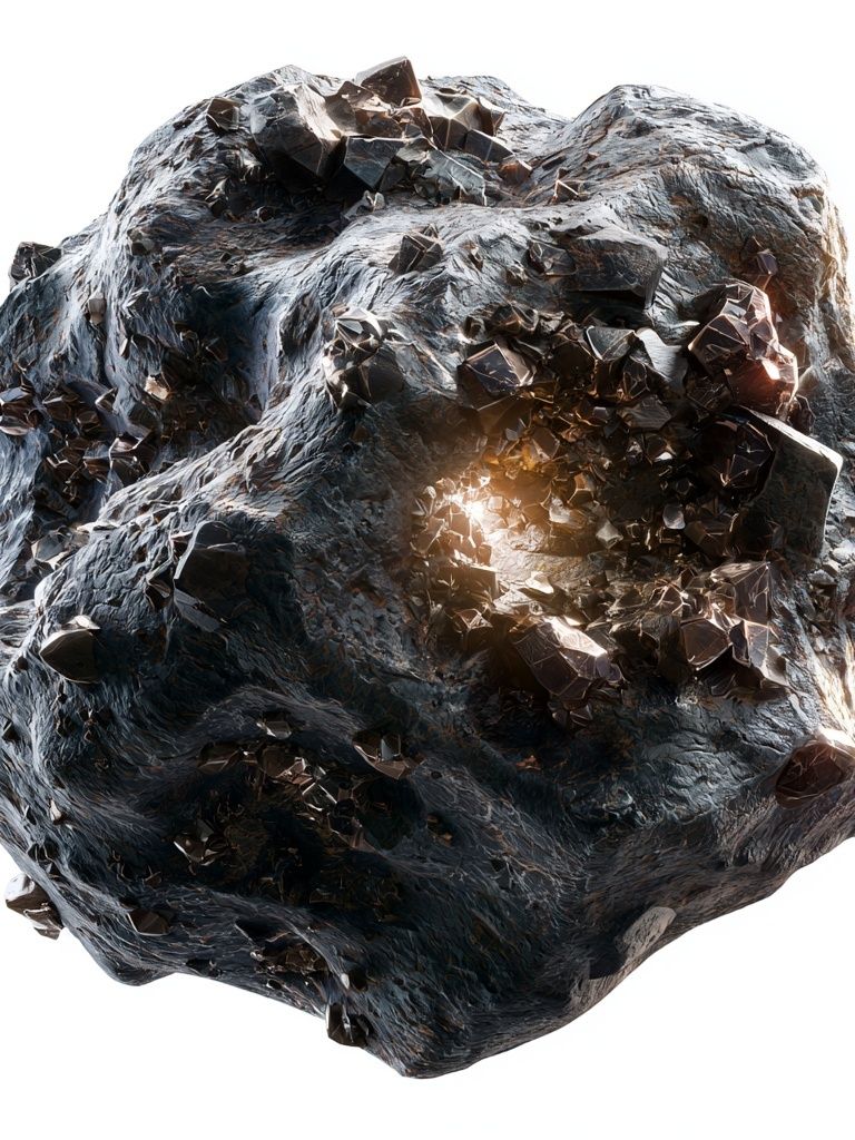 Meteorite Crystal Abstract Poster. poster — abstract art
