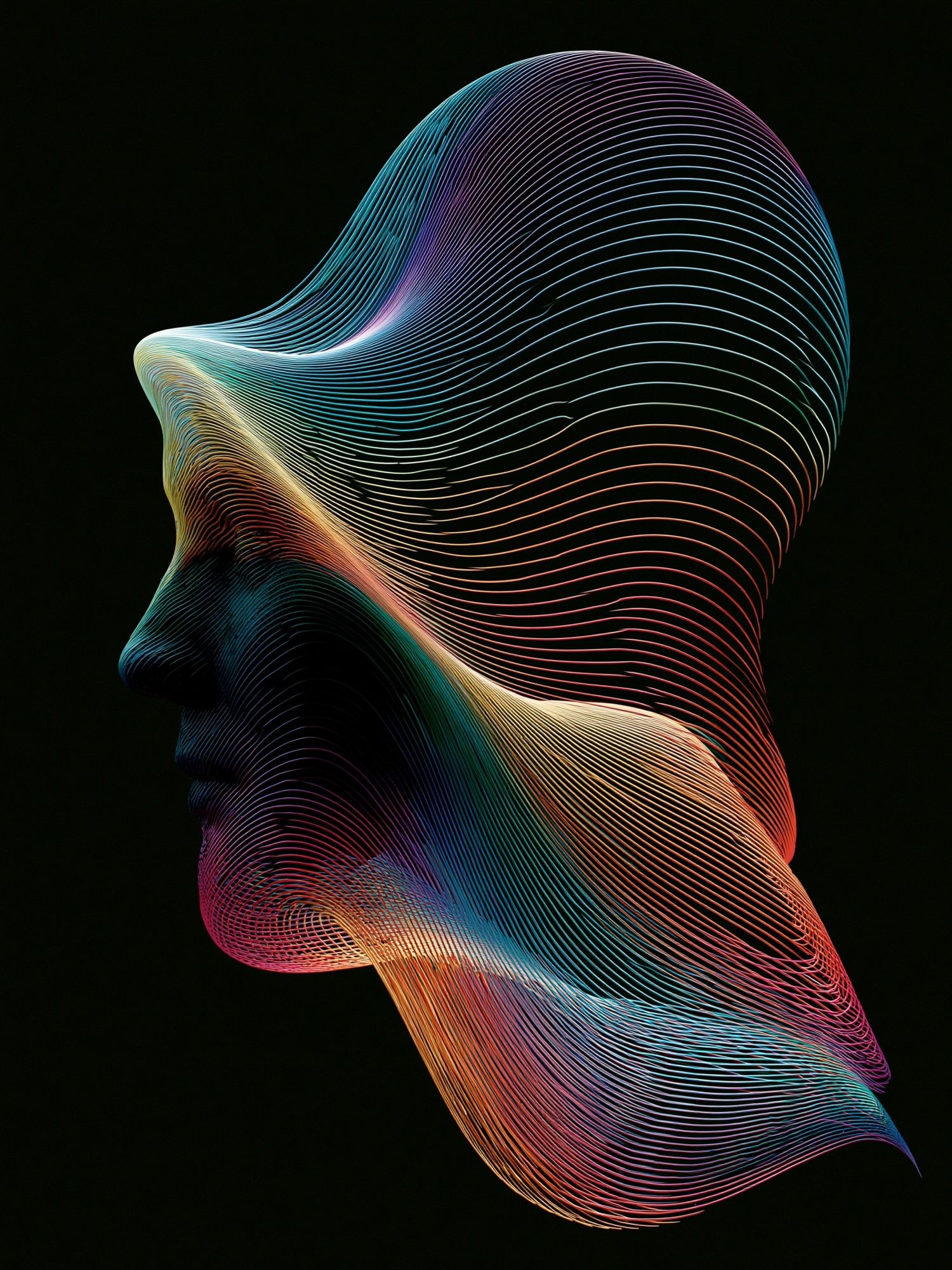 Chromatic Flow Abstract Poster. poster detail