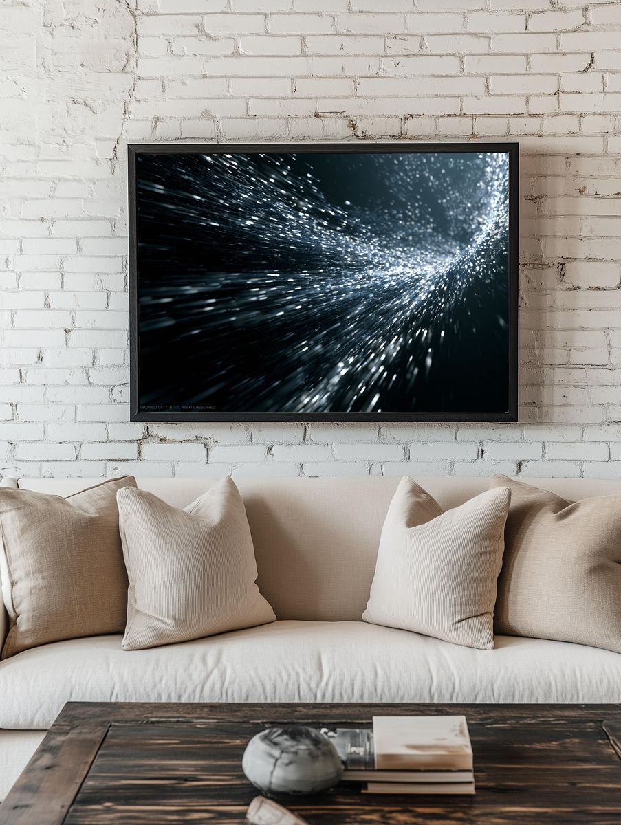 Starlight Motion Abstract Poster. room preview