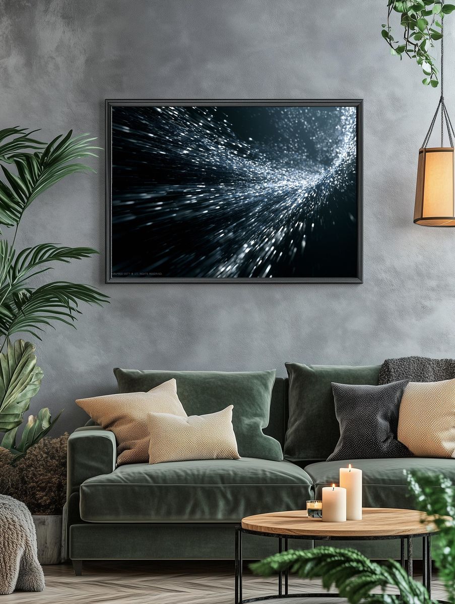 Starlight Motion Abstract Poster. — room view 4