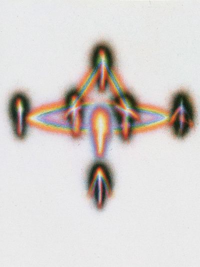 Prismatic Cross Abstract Poster.