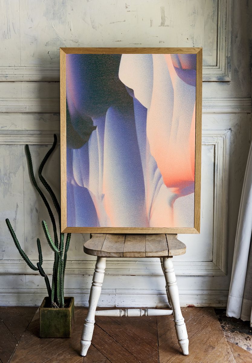 Dreamy Abstract Color Fields Poster. room preview