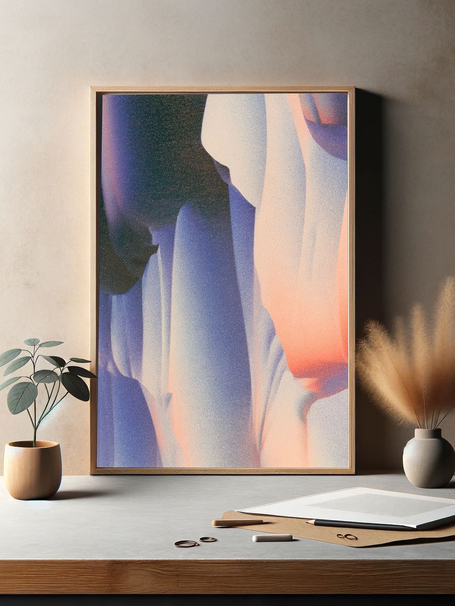 Dreamy Abstract Color Fields Poster. — room view 2