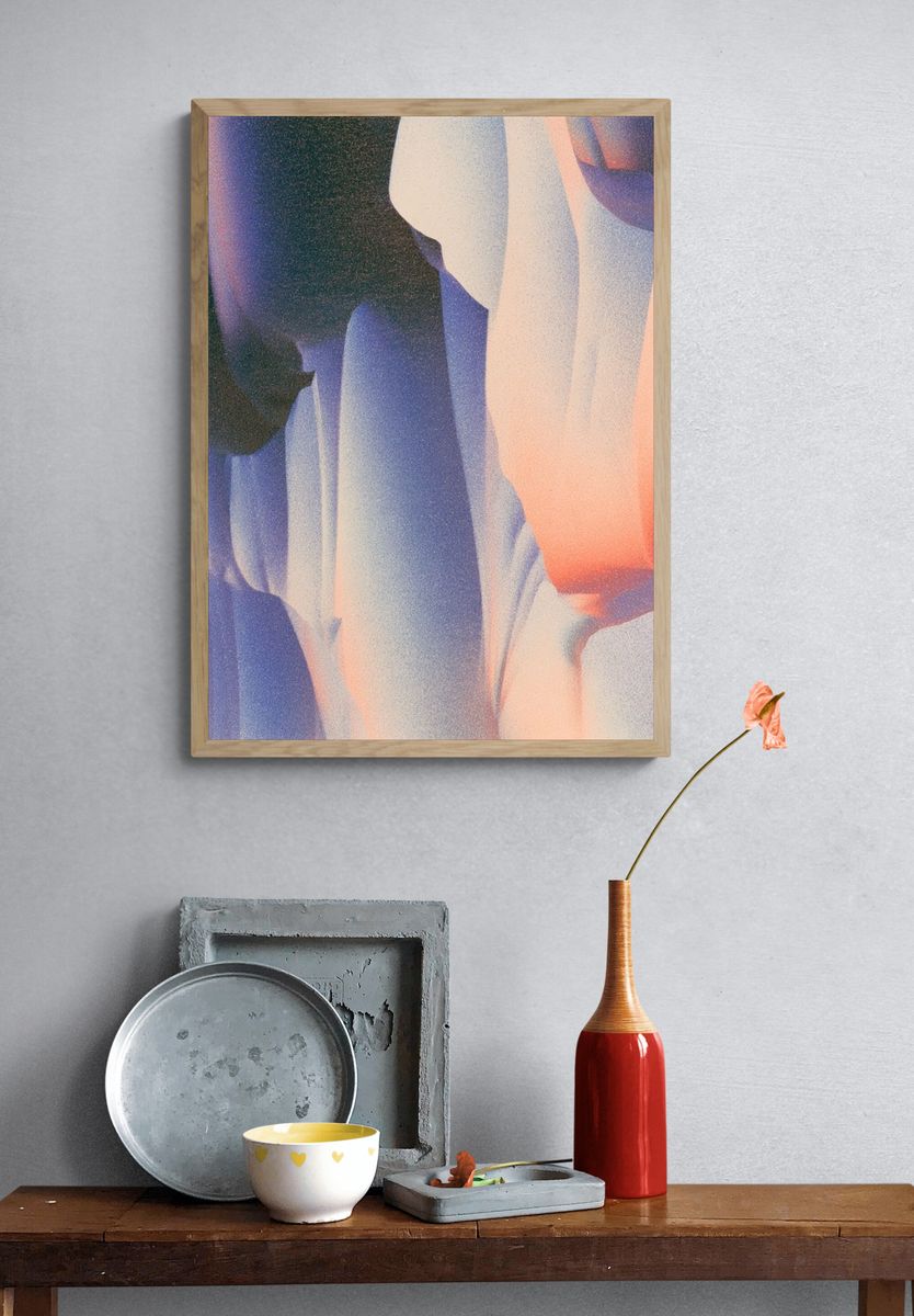 Dreamy Abstract Color Fields Poster. — room view 3