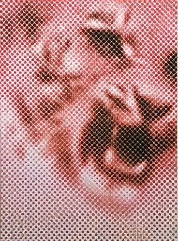 Abstract Halftone Floral Poster. poster detail
