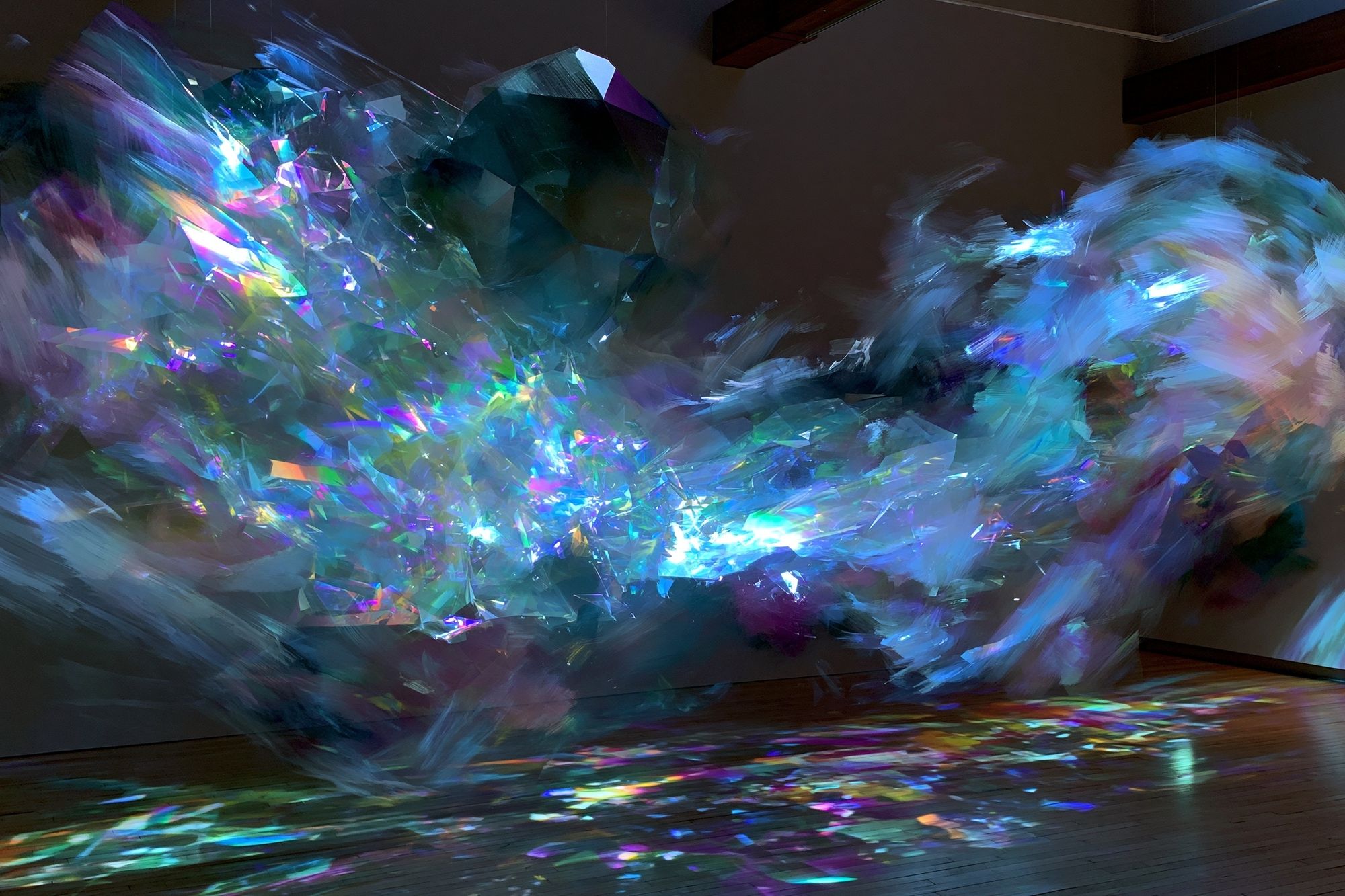Prismatic Light Burst Abstract Poster. poster detail