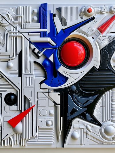 Geometric Futurist Abstract Poster. poster