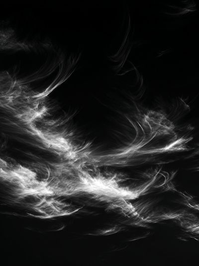 Monochrome Smoke Abstract Poster.