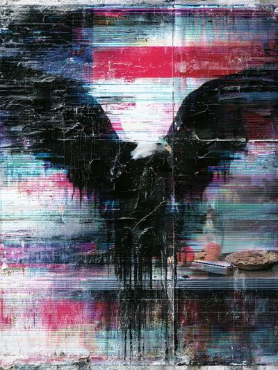 Glitch Wing Abstract Print.