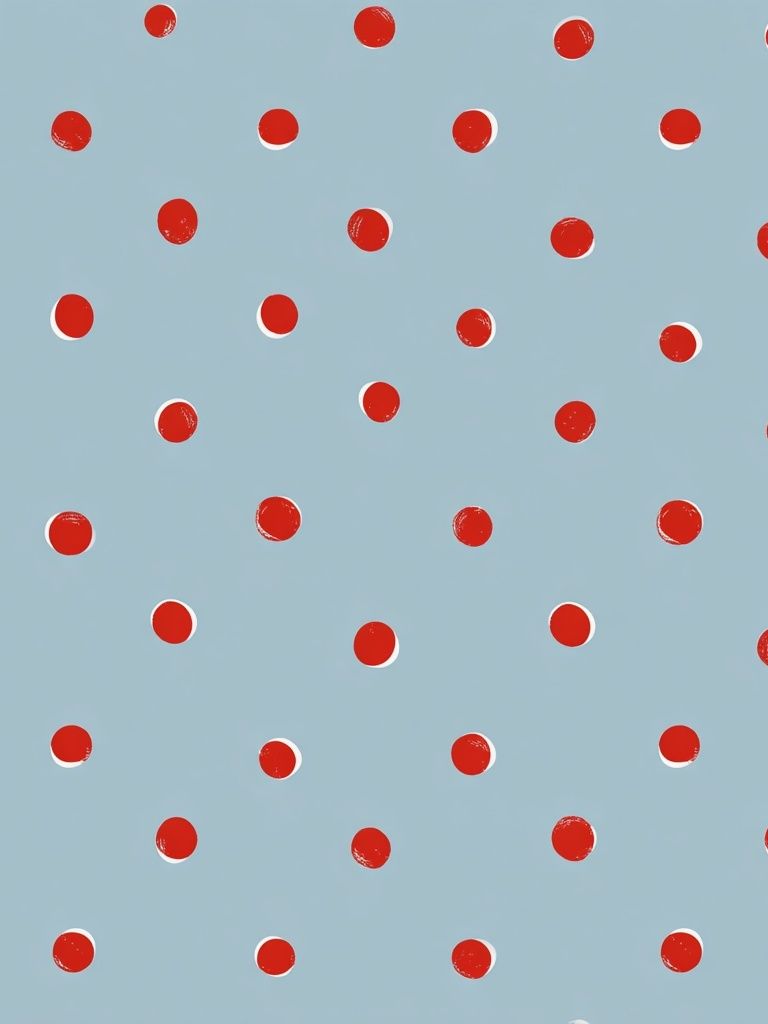 Red Polka Dot Pattern Print. poster — abstract art