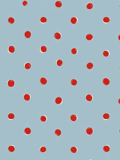 Red Polka Dot Pattern Print.