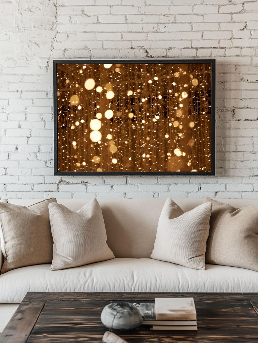 Gold glitter background, free public. — room view 1