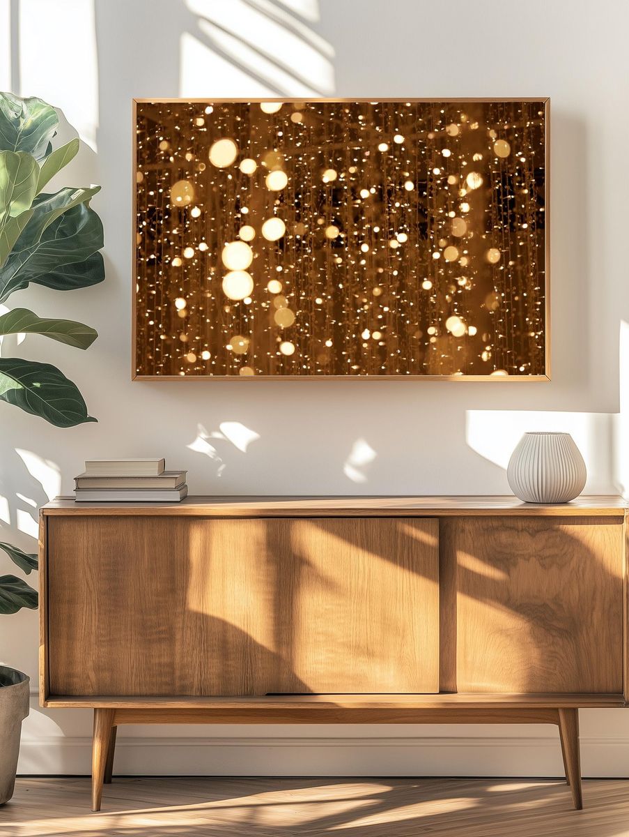 Gold glitter background, free public. — room view 3