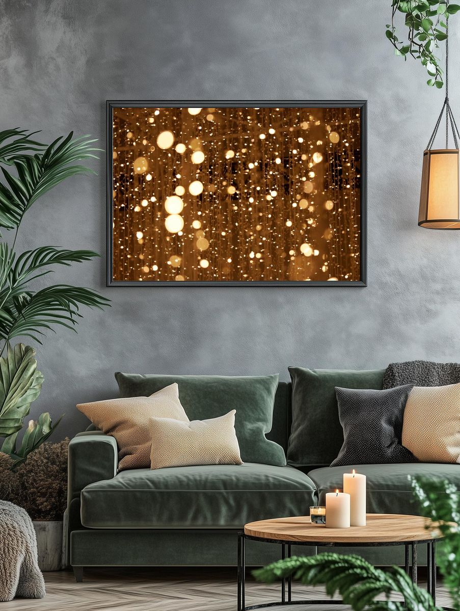 Gold glitter background, free public. — room view 4