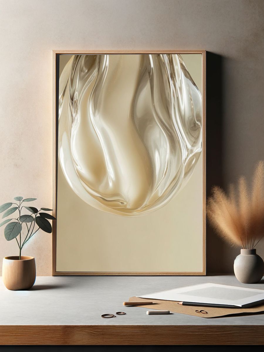 Glass Orb Abstract Poster. — room view 2