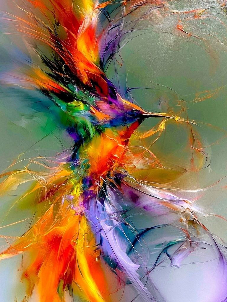 Chromatic Energy Abstract Poster. poster detail