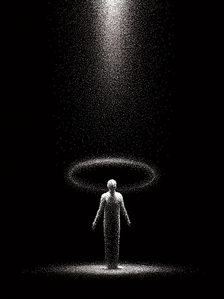 Cosmic Figure Abstract Print. poster — abstract art