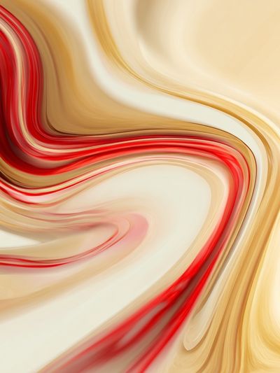 Crimson Flow Abstract Poster.
