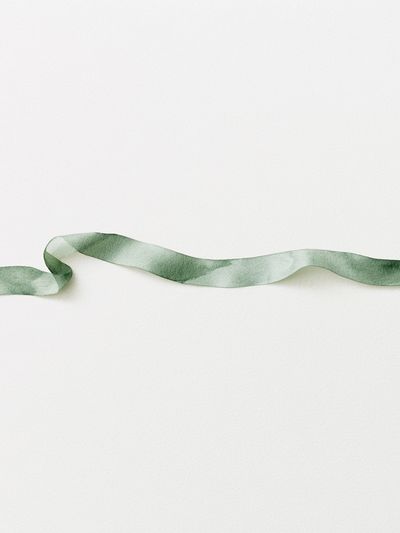 Sage Ribbon Watercolor Print.
