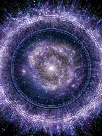 Cosmic Portal Abstract Poster.
