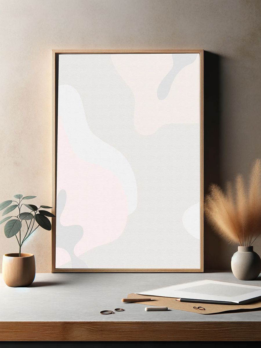 Colorful abstract fluid patterned background. — room view 2