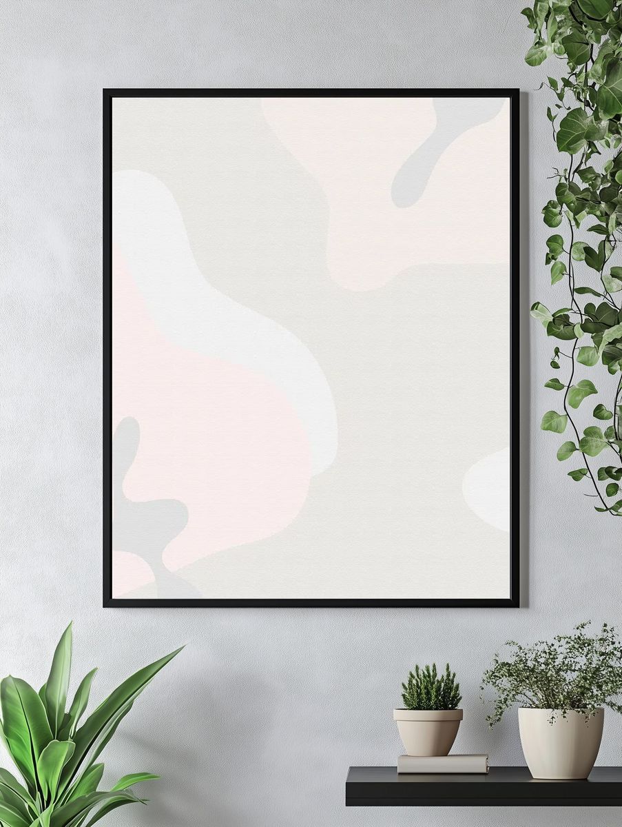 Colorful abstract fluid patterned background. — room view 4