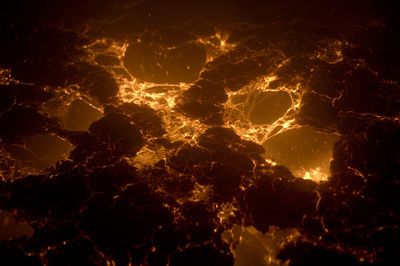 Molten Lava Glow Abstract Poster.