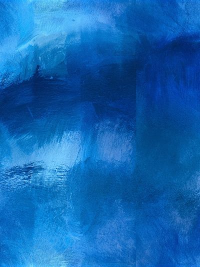 Blue Brushstroke Abstract Poster.