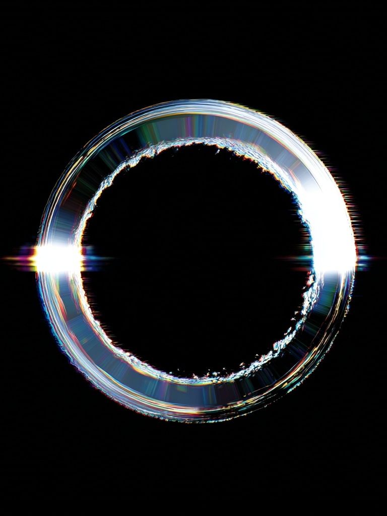 Chromatic Halo Abstract Poster. poster — abstract art