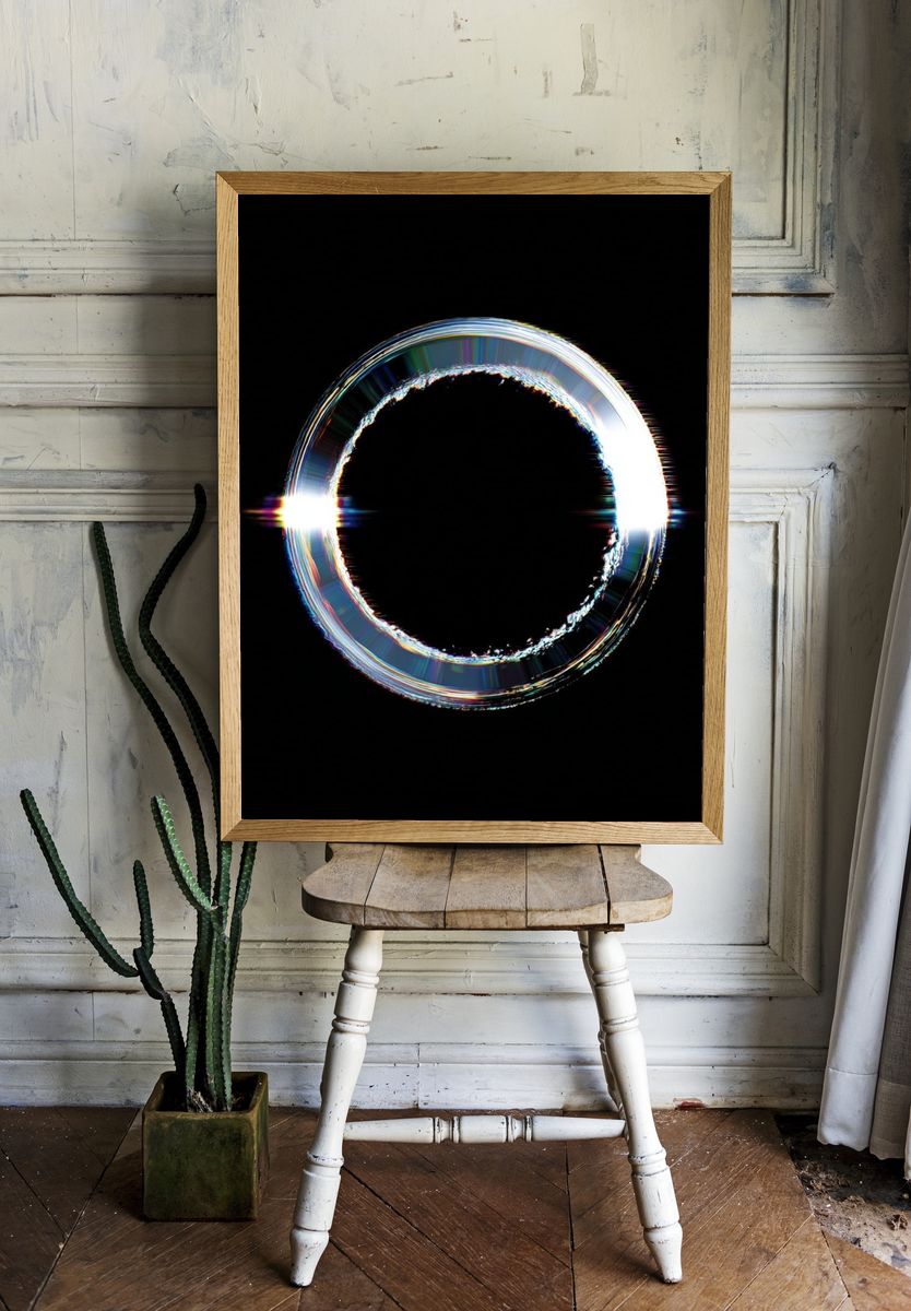 Chromatic Halo Abstract Poster. room preview
