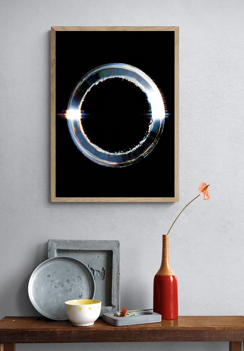 Chromatic Halo Abstract Poster. — room view 3