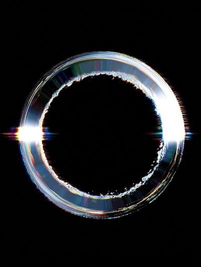 Chromatic Halo Abstract Poster.