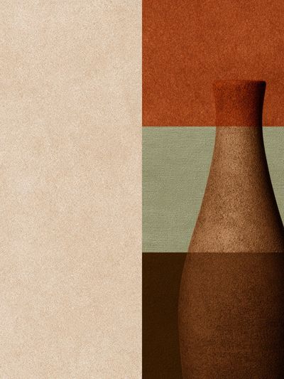 Abstract Vase Still Life Print. poster