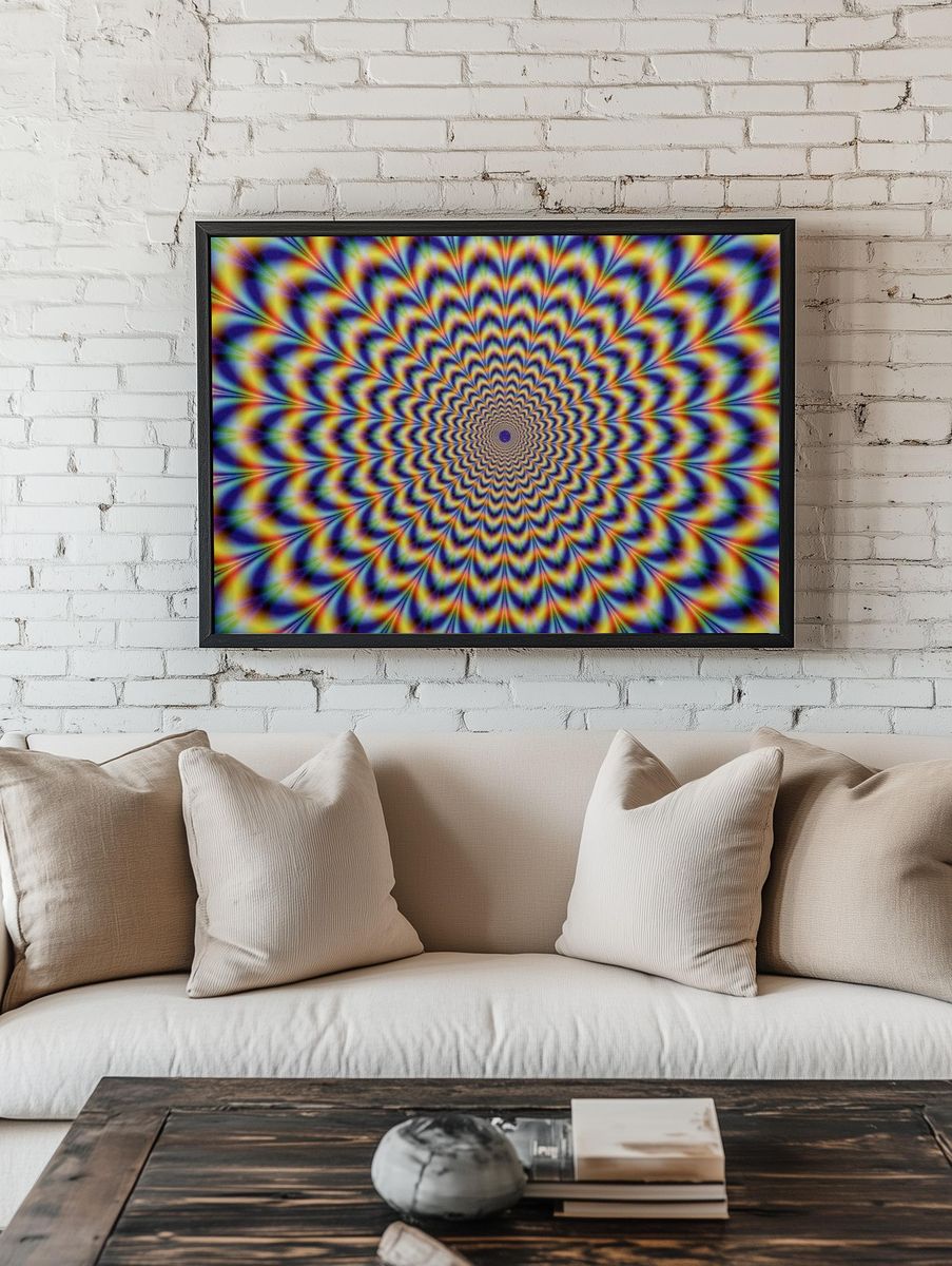 Illusion background. room preview
