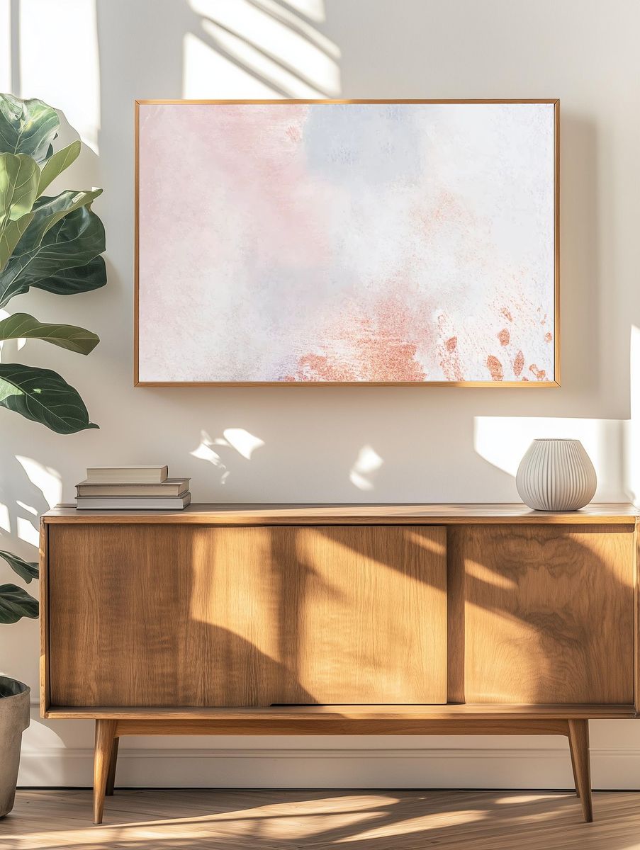 Abstract oil paint textured background. — room view 3