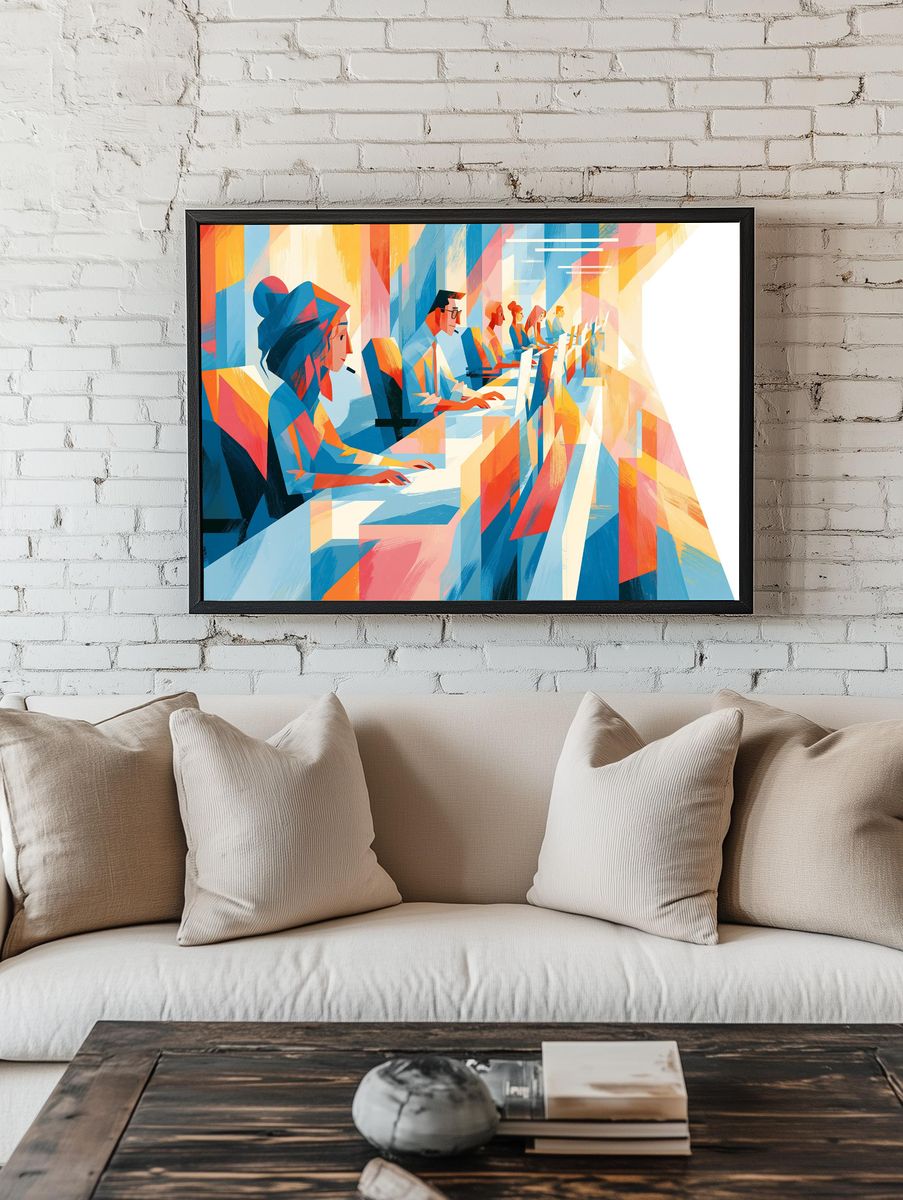 Office Team Abstract Poster. room preview