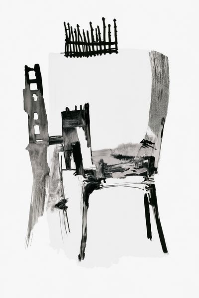 Abstract Chair Ink Poster. poster
