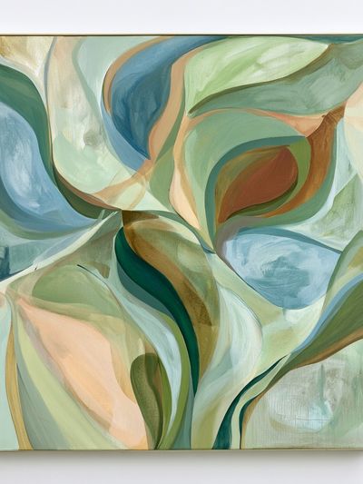Soft Botanical Abstraction Poster.
