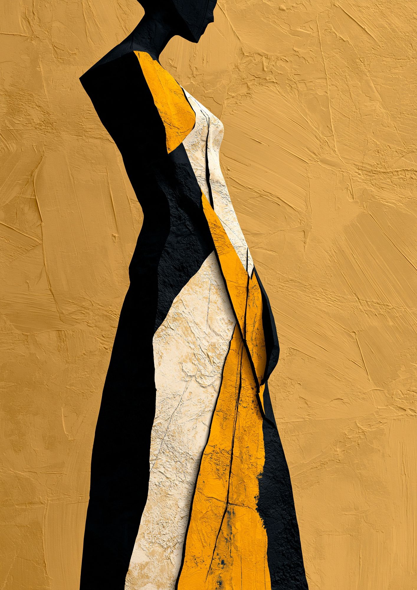 Abstract Figure Silhouette Poster. poster detail