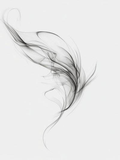Smoke Flow Abstract Print. poster