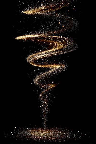 Golden Spiral Abstract Poster.