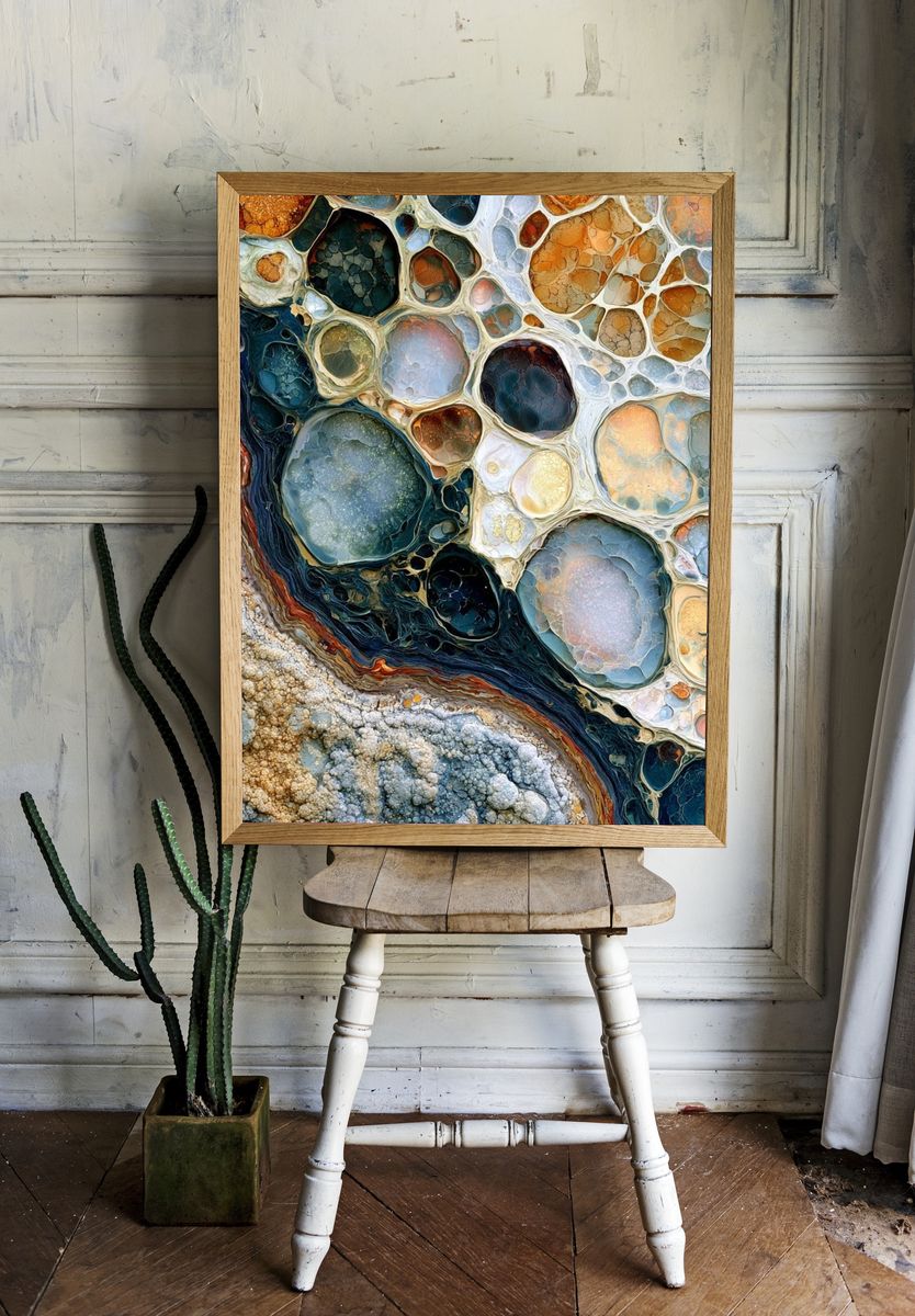 Organic Cell Abstract Poster. room preview