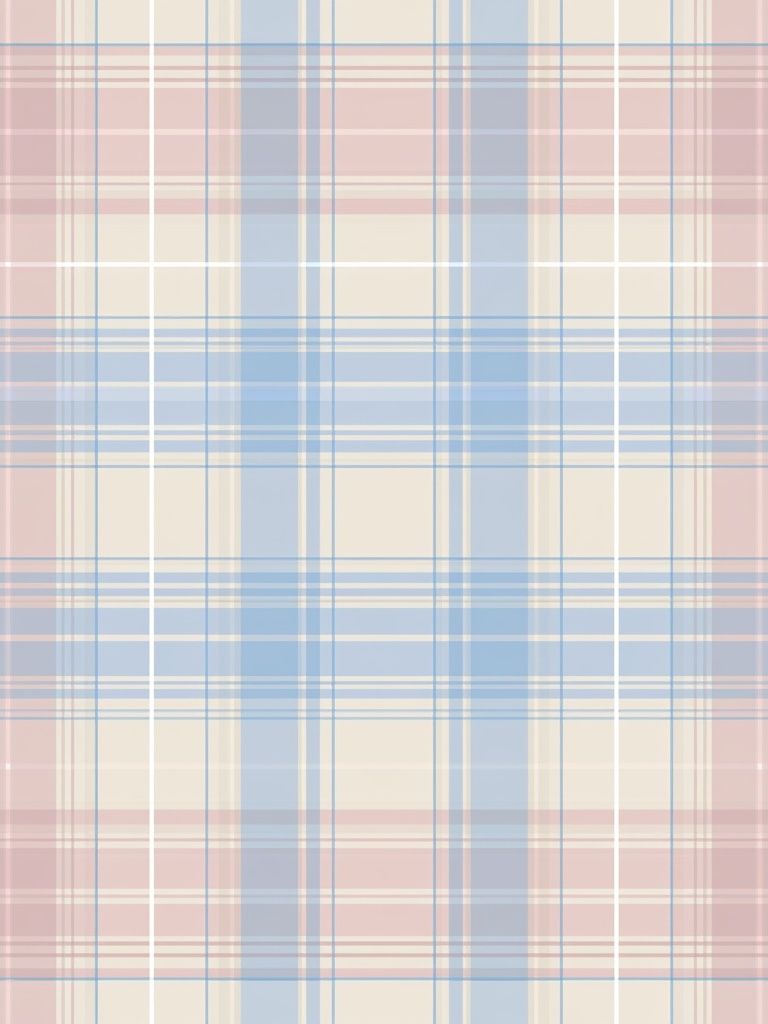Pastel Plaid Abstract Poster. poster detail