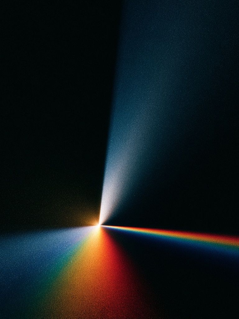 Prismatic Light Beam Abstract Poster. poster — abstract art