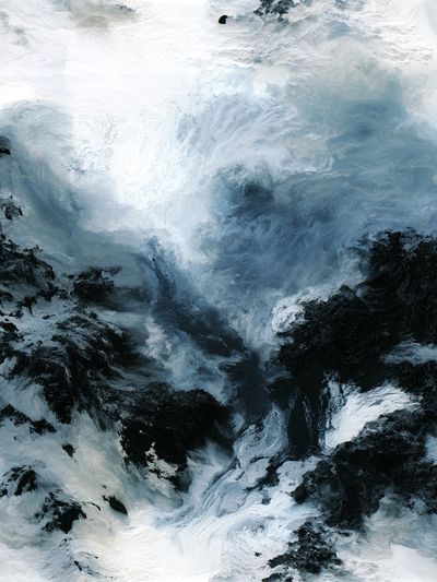 Glacial Storm Abstract Print.