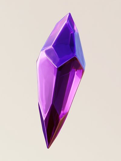 Purple Crystal Abstract Poster.