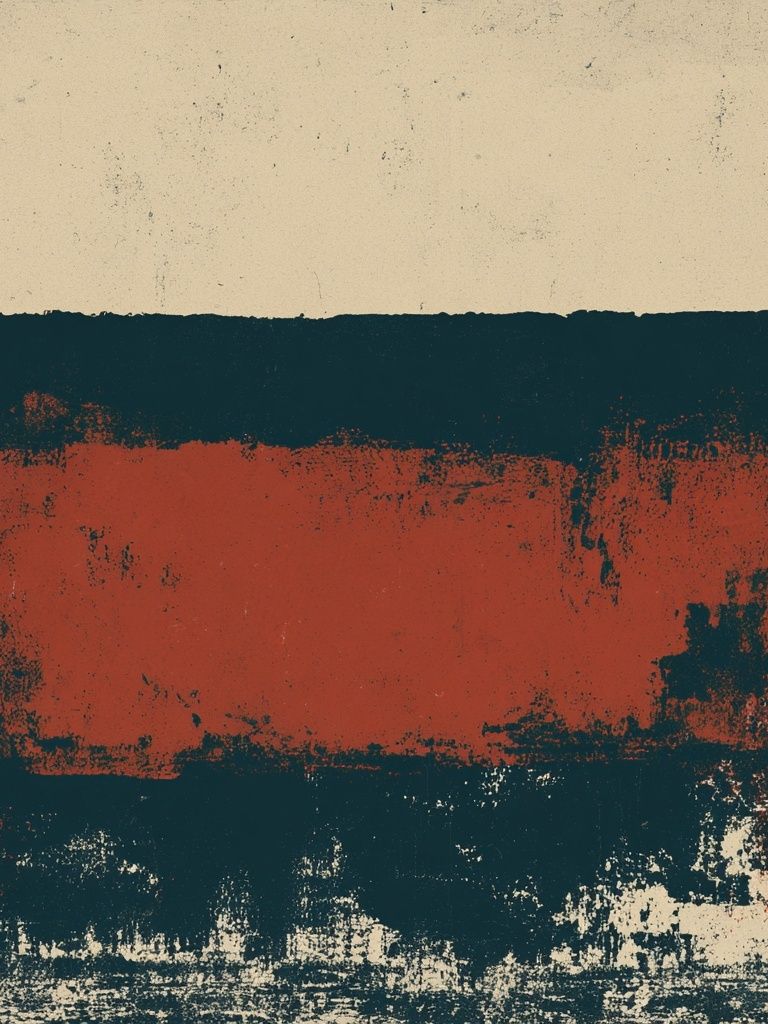 Rustic Color Block Abstract Poster. poster detail