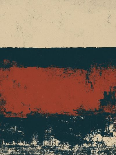 Rustic Color Block Abstract Poster. poster